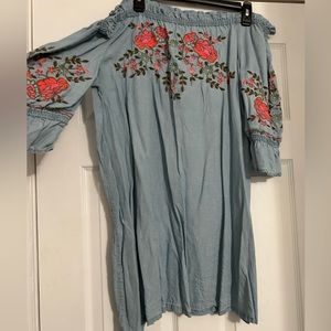 Large off the shoulders dress